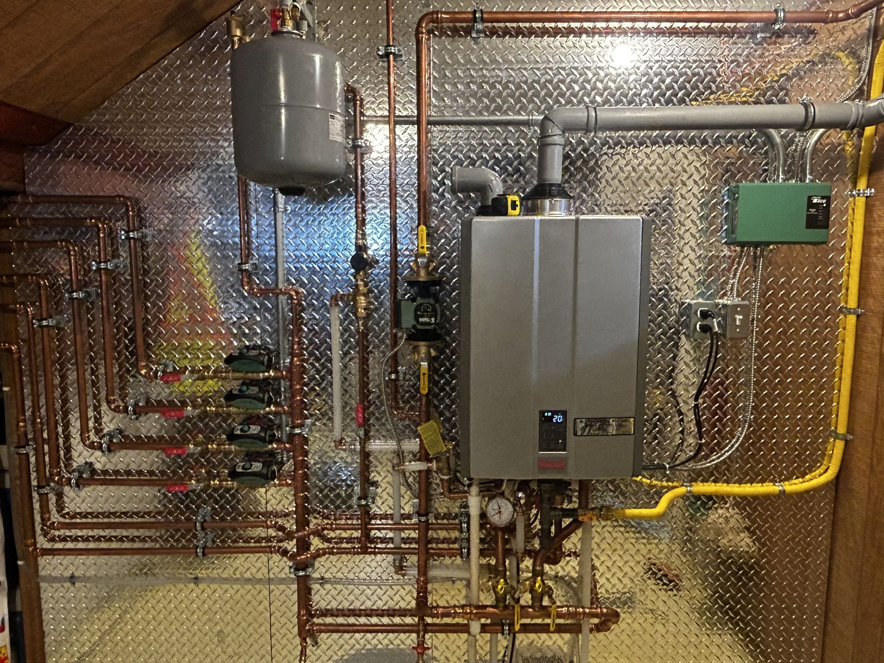Boiler and piping